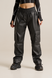 Брюки-карго жіночі Огонь Пушка Street Leather XS Чорні OP9020 фото 5