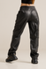 Брюки-карго жіночі Огонь Пушка Street Leather XS Чорні OP9020 фото 4