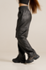 Брюки-карго жіночі Огонь Пушка Street Leather XS Чорні OP9020 фото 3